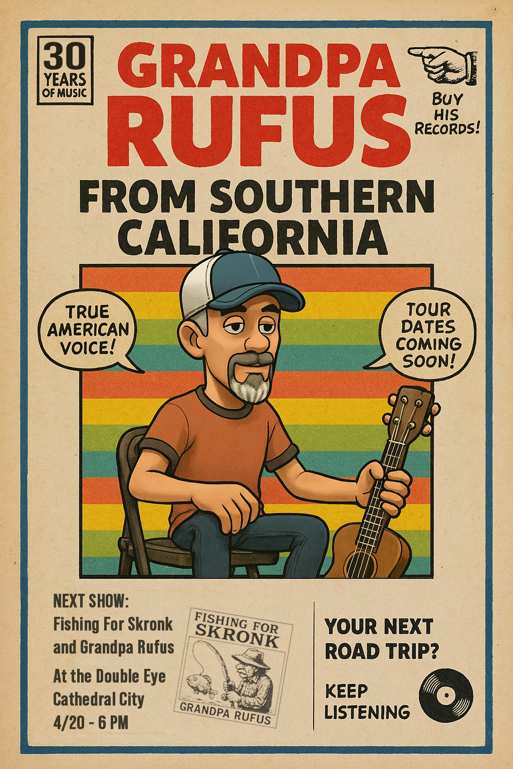Welcome to Grandpa Rufus' homepage, on this website you will find some useful information about the man himself.